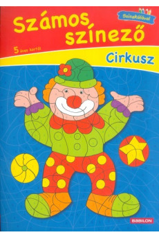 Számos színező - Cirkusz /Színskálával