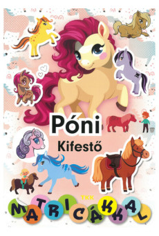 Póni kifestő - Matricákkal