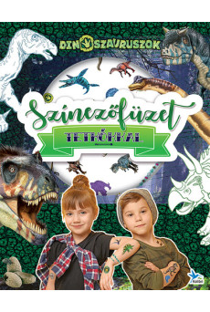 Színezőfüzet tetkókkal - Dinoszauruszok