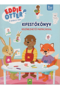 Eddie Otter: Kifestőkönyv kiszínezhető matricákkal (kék)