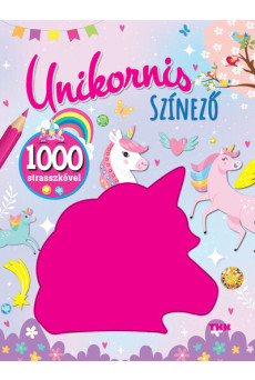 Unikornis színező - 1000 strasszkő