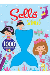 Sellő színező - 1000 strasszkő